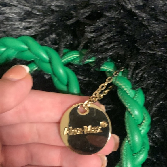 Alex Max Green Fluffy Purse - Picture 2 of 5